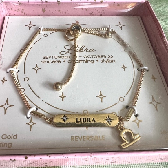Jewelry - Libra Gold Tone Reversible Bracelet